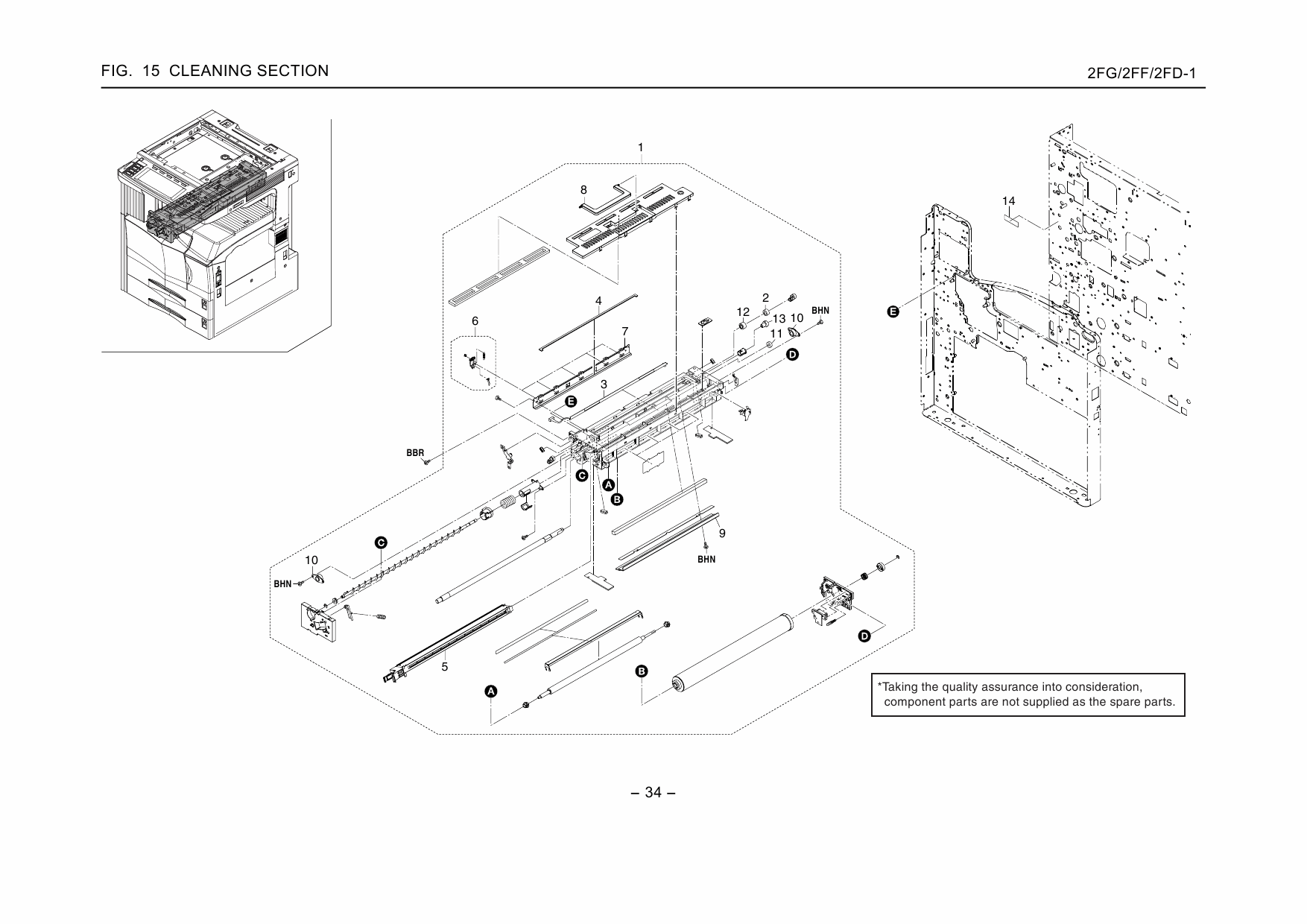 KYOCERA Copier KM-3035 4035 5035 Parts Manual-4